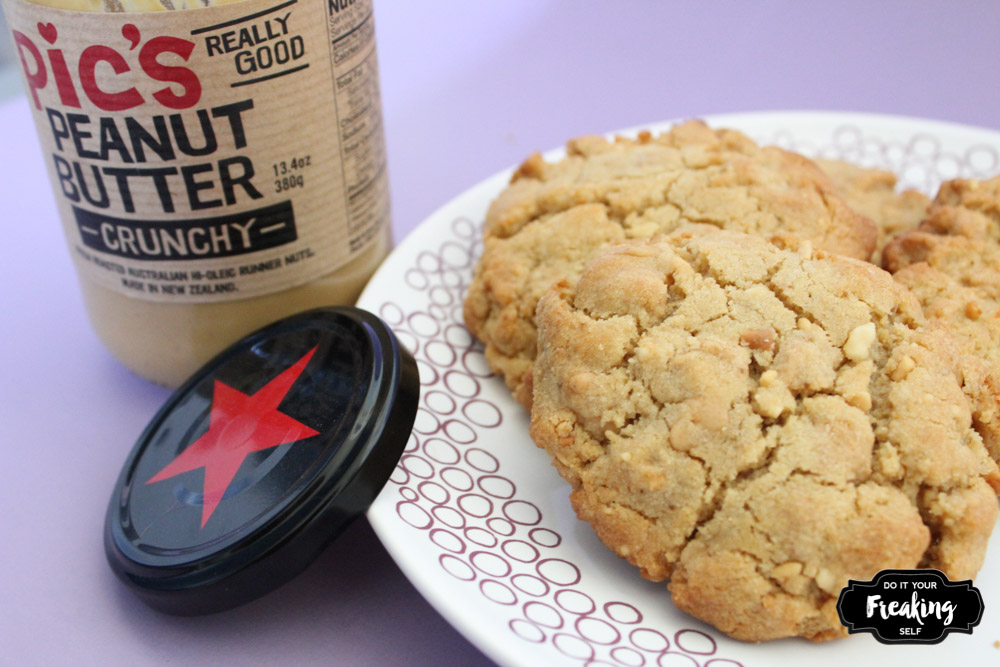 Crunchy Peanut Butter Cookies with Pic’s Peanut Butter