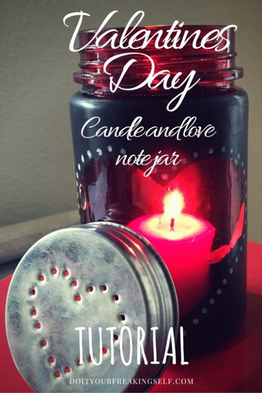 Make your own jar and fill it with love notes. Perfect for thoughtful valentines gifts. - DoItYourFreakingSelf.com