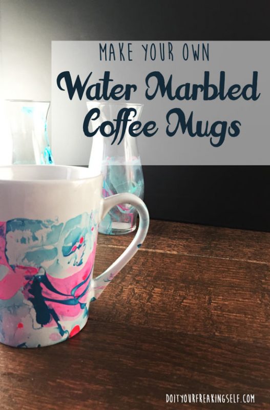 Use your old nail polish and make a Watercolor Coffee Mug!