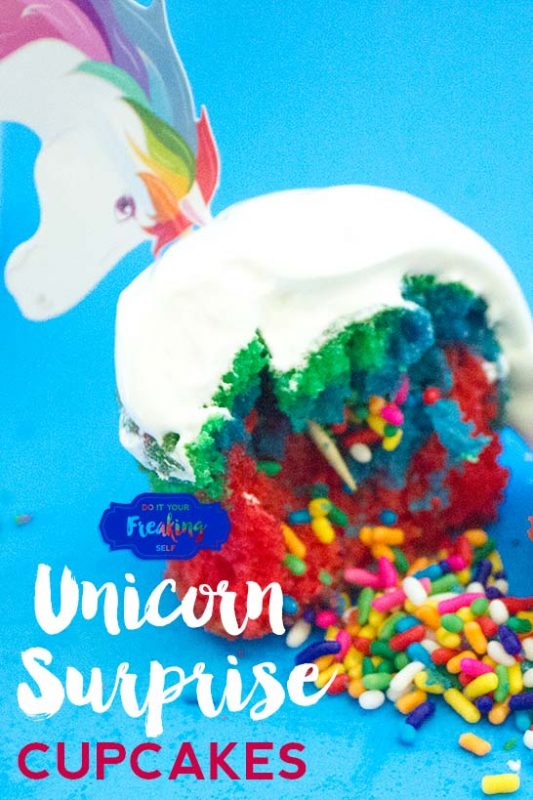 Make these fun and cute DIY Rainbow Unicorn Cupcakes with White Cloud Icing for your next kids party, unicorn appreciation day, or baby shower