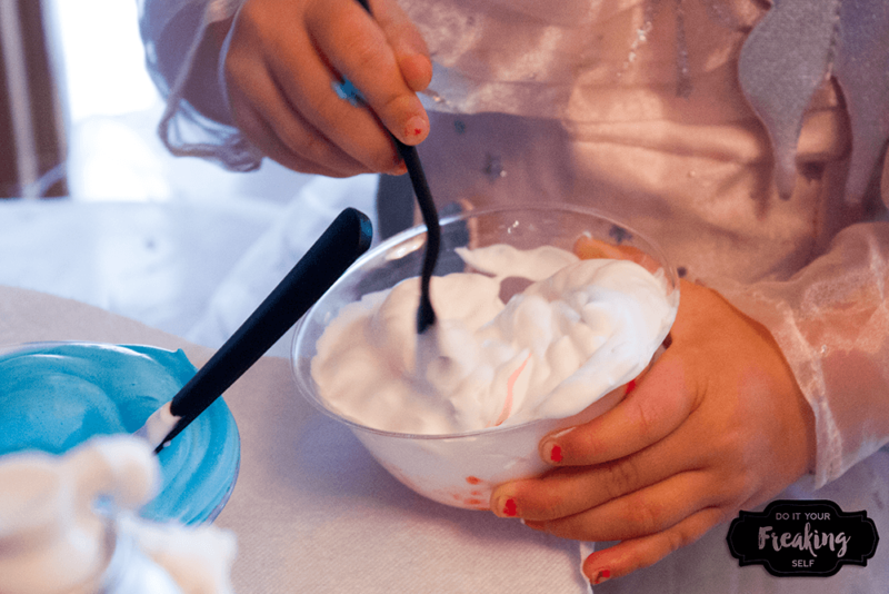 Make your own Foam Paint with shaving cream, school glue, and food coloring! Also called puffy paint, this 3 ingredient project is fun and engaging for kids