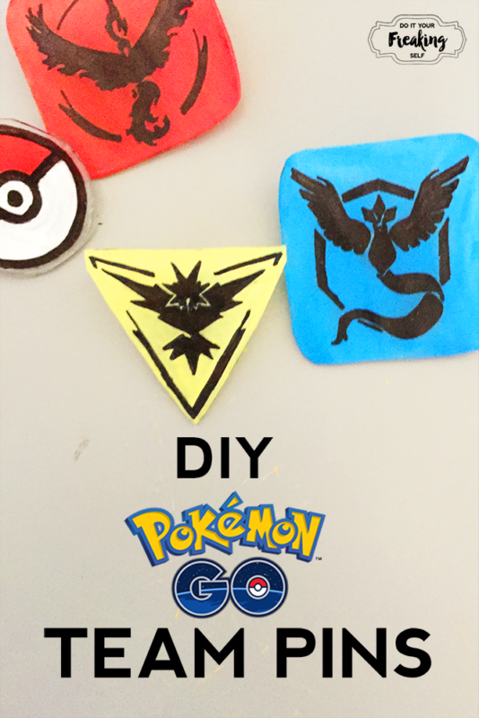 Show your team pride with these fun DIY Pokémon Go Pins! Connect with your team Instinct, Mystic or Valor with this easy craft