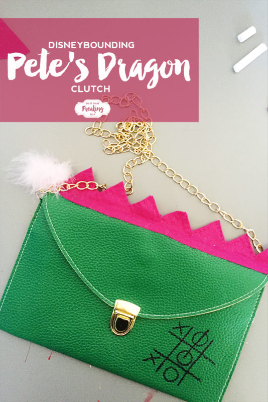 Celebrate Disney's Pete's Dragon with this Elliot inspired DIY Disneybounding Pete's Dragon Clutch! How cute!