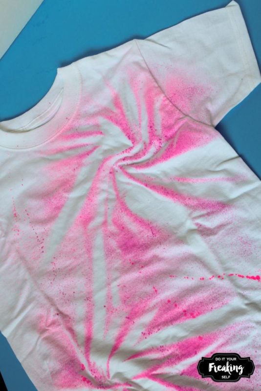 DIY Unicorn Spray Paint Shirt