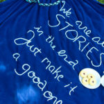 Show off your crafty Whovian side this fall with a DIY Doctor Who Quote Embroidered Blanket.