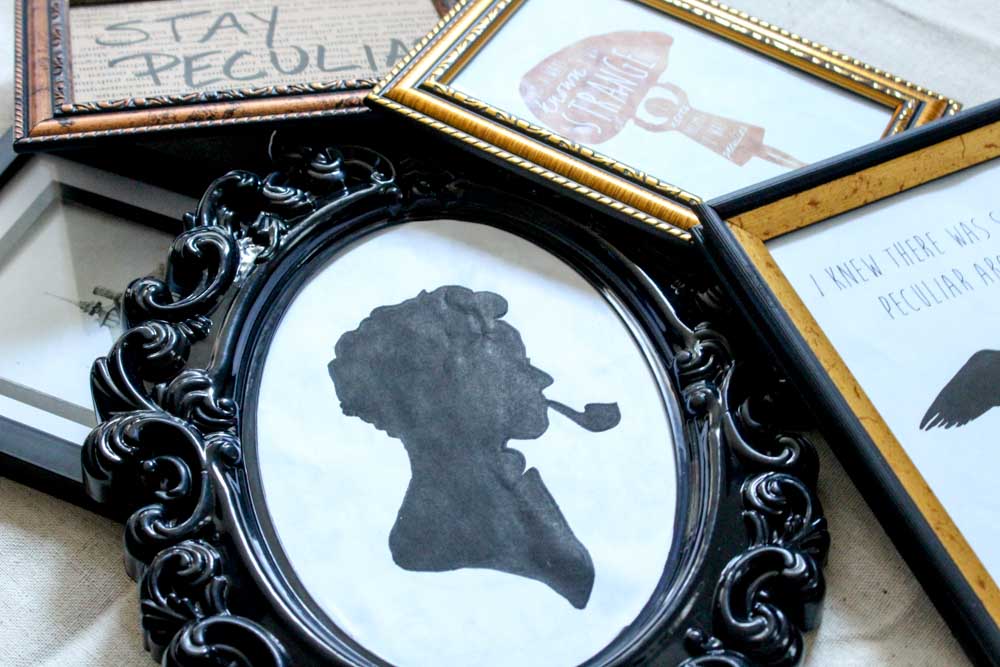 Celebrate Miss Peregrine's Home for Peculiar Children by decorating your home with this easy DIY Gallery Wall!