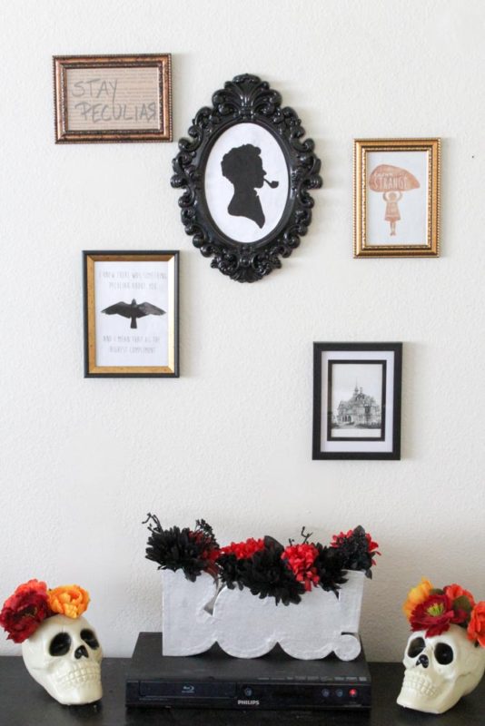 Celebrate Miss Peregrine's Home for Peculiar Children by decorating your home with this easy DIY Gallery Wall!