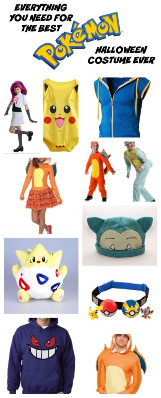 Everything you need for your Pokemon Halloween costumes. For kids, adults, babies, and fur babies! Pokemon your Halloween!