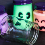 Create your own borax free Halloween Glow Slime with only 3 ingredients! Fun for everyone and great for non-candy halloween favors!