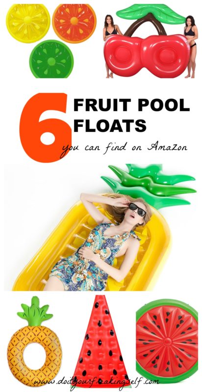 Get this season's hottest fruit inspired pool floats! - Pineapple float | Watermelon float | cherry pool float - Doityourfreakingself.com