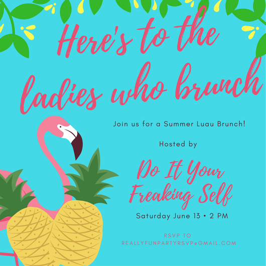 Celebrate your gal pals with a summer Pineapple Flamingo Brunch complete with pineapple cups, mimosas and devilishly simple and delicious desserts!