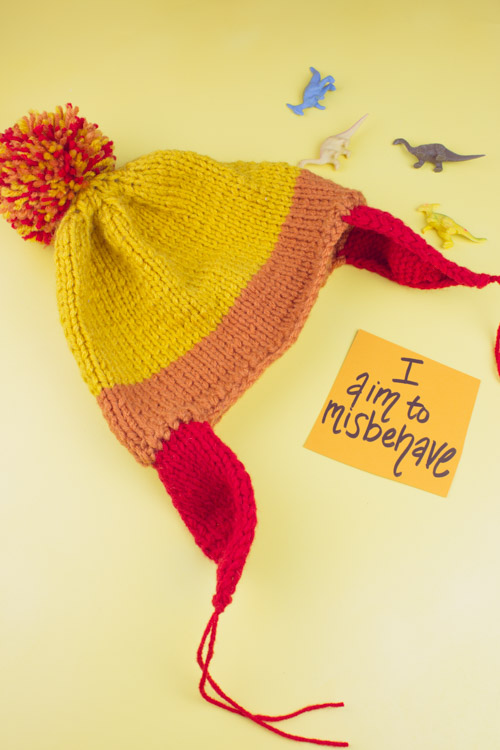 Knit a Jayne Cobb hat on straight needles with this free knitting pattern. A geeky project for beginners and intermediate knitters.