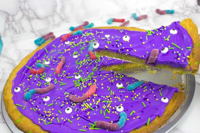 Cake Mix Monster Cookie cake - Serve
