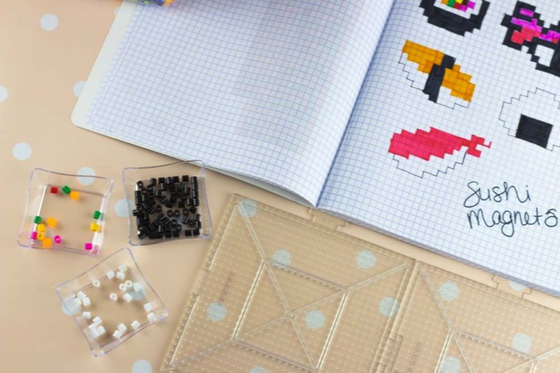 Add some fun Perler Bead Sushi Magnets to your fridge or command center with these patterns and simple tutorial. What are you waiting for?