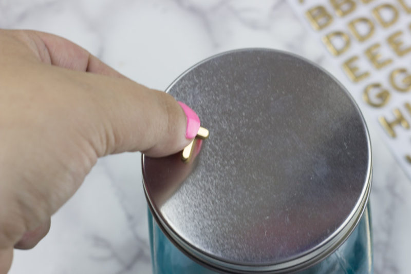 cat treat jar - apply stickers