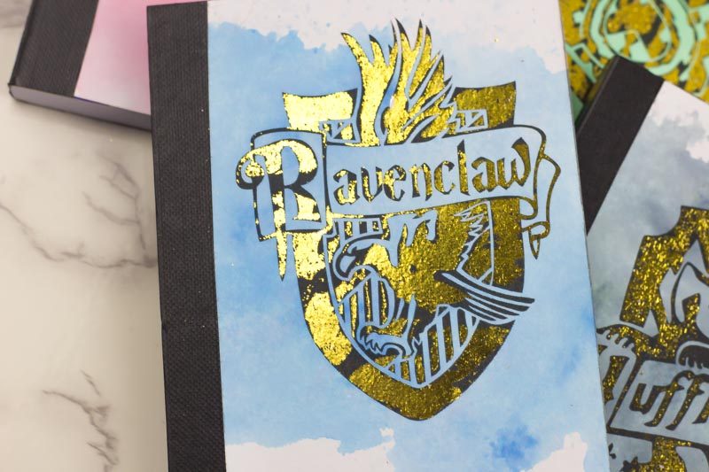gold foil ravenclaw mini-notebook