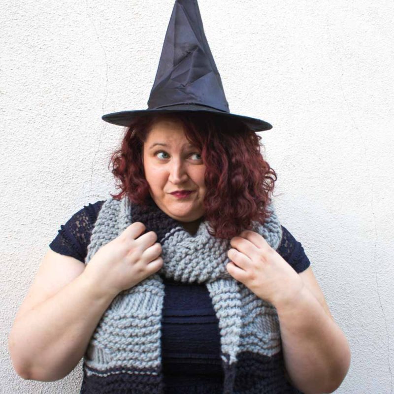 the worst witch - scarf pattern - free knitting
