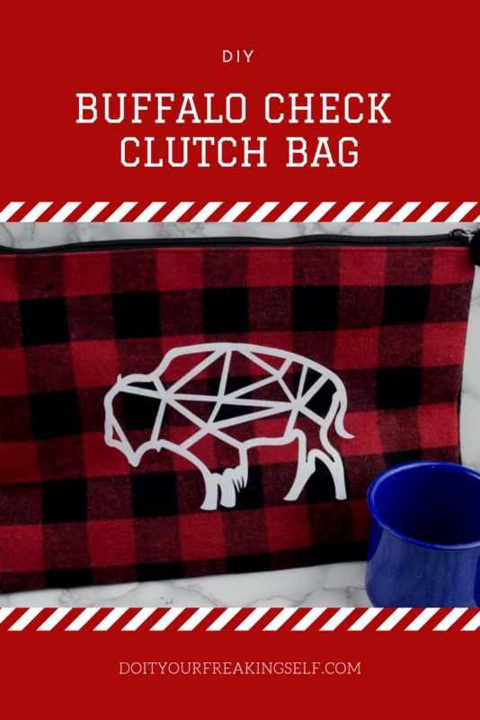 red plaid - buffalo check bag - geometric buffalo