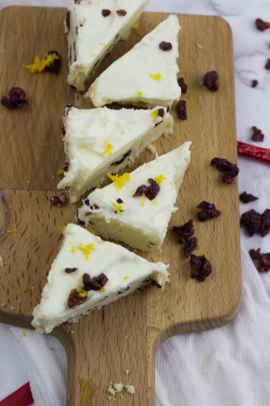 Orange Cranberry Sugar Cookie Bar