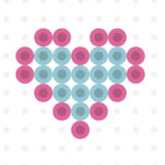 mini heart perler bead pattern