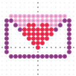 envelope perler bead pattern