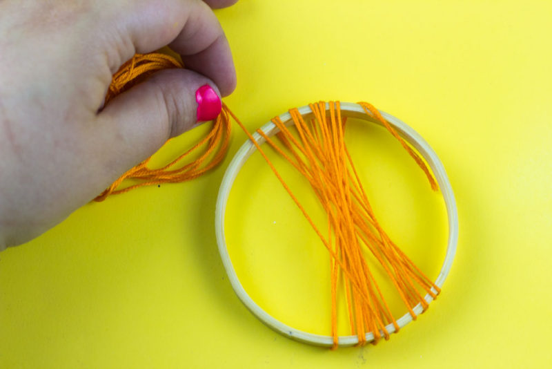 embroidery floss - hoops - supplies